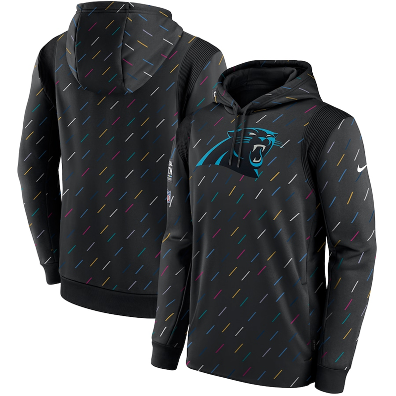 Men's Carolina Panthers 2021 Charcoal Crucial Catch Therma Pullover Hoodie Men's Carolina Panthers 2021 Charcoal Crucial Catch Therma Pullover Hoodie